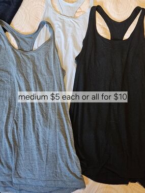 Women's Racerback Tank Top - Black, Gray, Light Gray, Pink